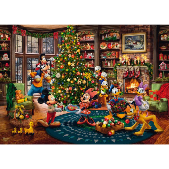Thomas Kinkade: Mickey and Minnie - Trimming the Tree (PRE-ORDER) - Thirsty Meeples
