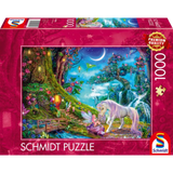 Unicorn and Elf Among the Trees