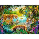 Tiger Family in Oasis