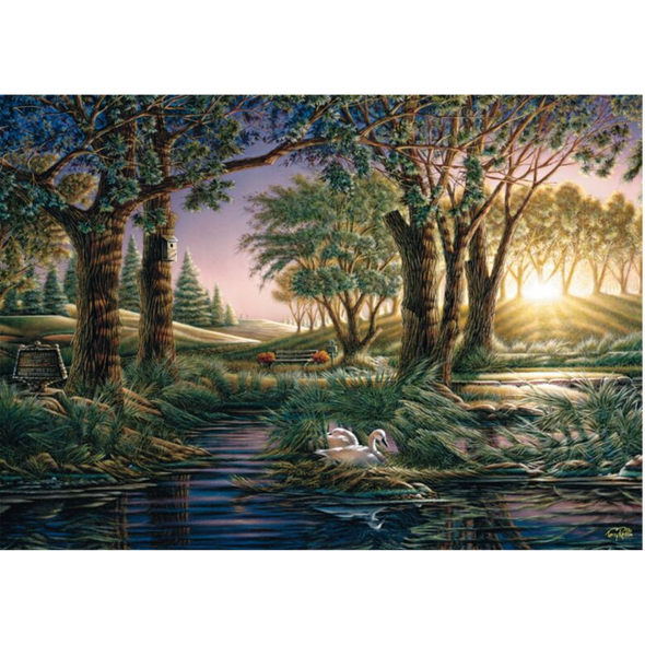 Terry Redlin: Morning Magic at the Pond (1000 Pieces)