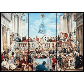 Adult puzzle by Schmidt featuring Renato Casaro's artwork titled The Glory of the World, showcasing vibrant, detailed imagery.