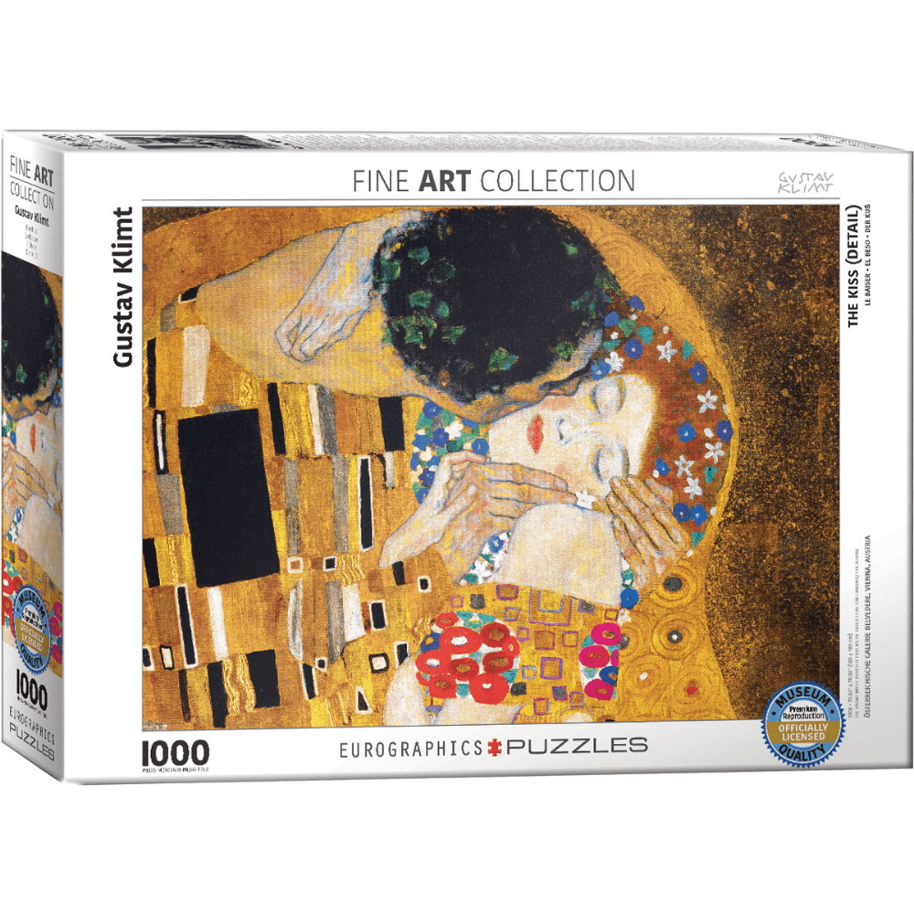 Gustav Klimt: The Kiss (Detail) (1000 Pieces)