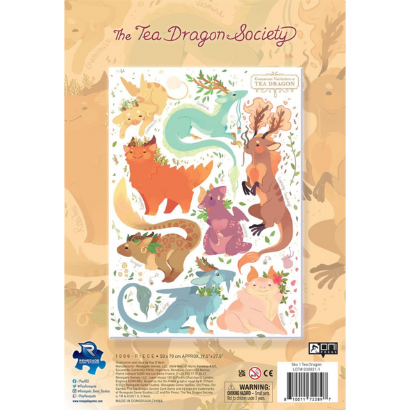 The Tea Dragon Society Jigsaw Puzzle #1: Common Varieties (1000 Pieces)