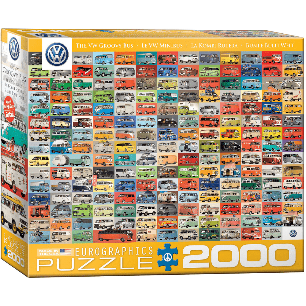 The VW Groovy Bus (2000 Pieces)