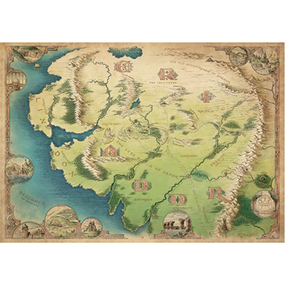 The Lord of the Rings: Map of Eriador