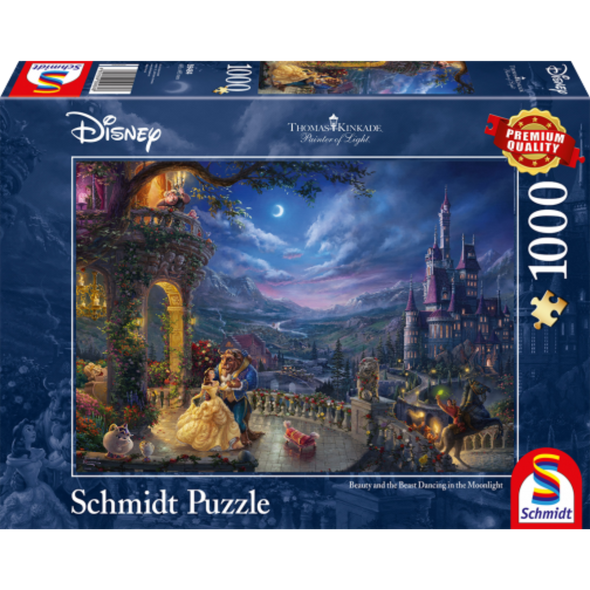 Thomas Kinkade: Beauty and the Beast Dancing in the Moonlight (1000 Pieces)