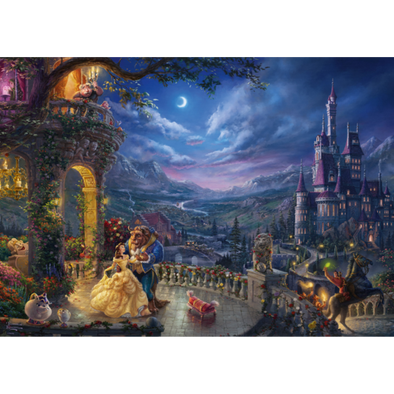 Thomas Kinkade: Beauty and the Beast Dancing in the Moonlight (1000 Pieces)