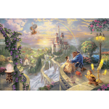 Thomas Kinkade: Beauty and the Beast Falling in Love