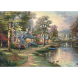 Thomas Kinkade: Hometown Lake Wooden Puzzle