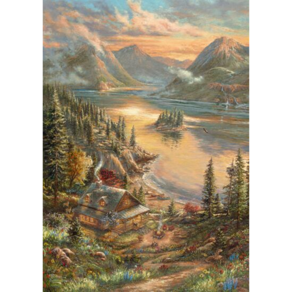 Thomas Kinkade: Lakefront Splendor (500 Pieces)