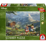 Thomas Kinkade: Mickey and Minnie in the Alps