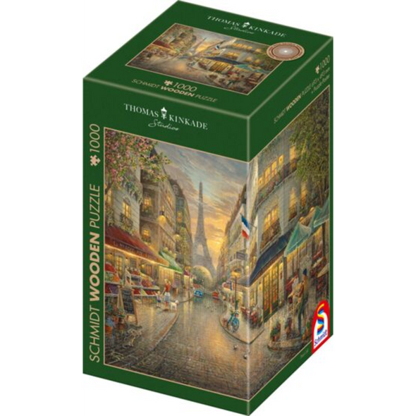 Thomas Kinkade: Paris Café Wooden Puzzle (1000 Pieces)