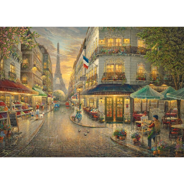 Thomas Kinkade: Paris Café Wooden Puzzle (1000 Pieces)