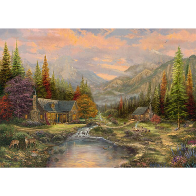 Thomas Kinkade: Sierra Paradise Wooden Puzzle (1000 Pieces)