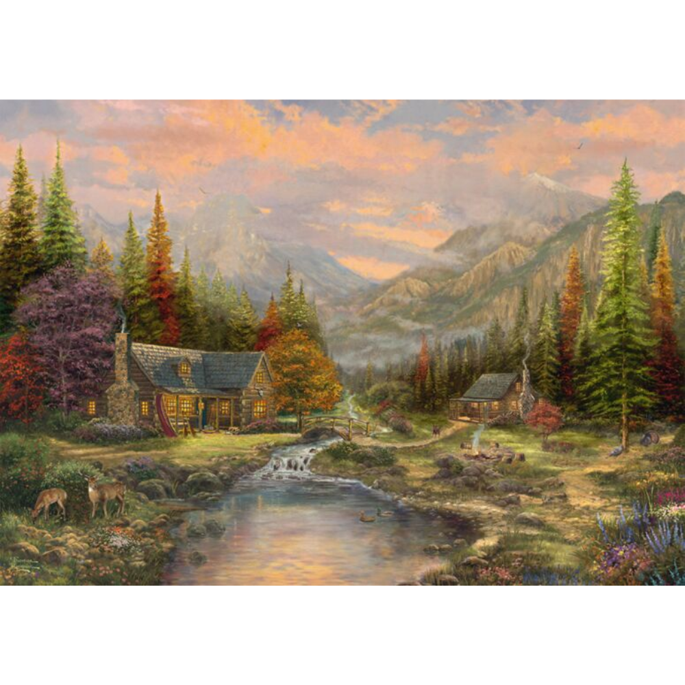 Thomas Kinkade: Sierra Paradise Wooden Puzzle