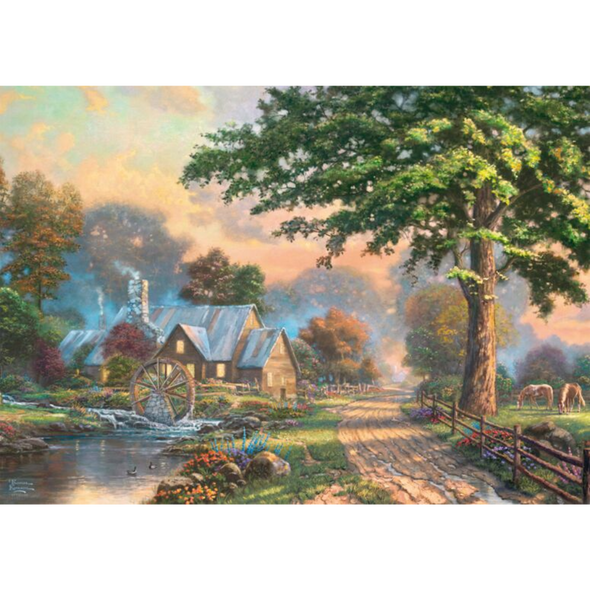 Thomas Kinkade: Simpler Times Wooden Puzzle (1000 Pieces)