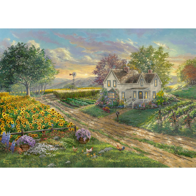 Thomas Kinkade: Sunflower Fields (1000 Pieces)