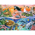 Colorful children's underwater puzzle by Ravensburger featuring marine life and vibrant ocean scene.