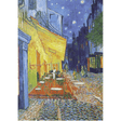 Piatnik adult puzzle featuring Van Gogh's Café Terrace at Night, colorful jigsaw puzzle depicting a vibrant night scene.