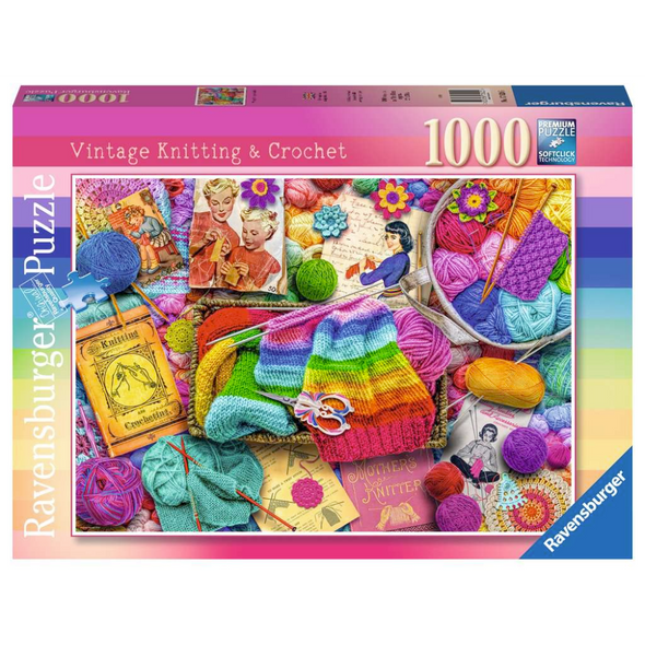 Vintage Knitting & Crochet (1000 Pieces)