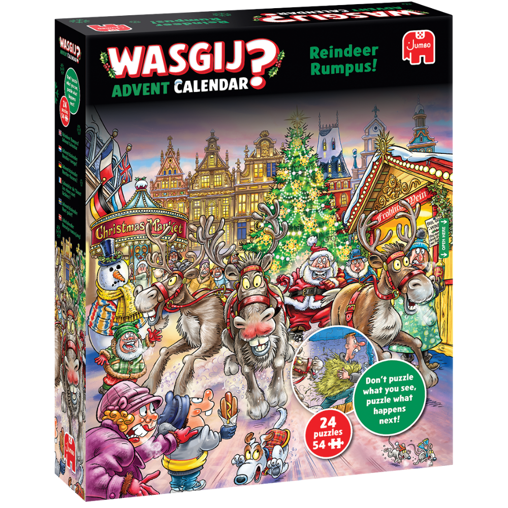 Wasgij Christmas Advent Calendar: Reindeer Rumpus!