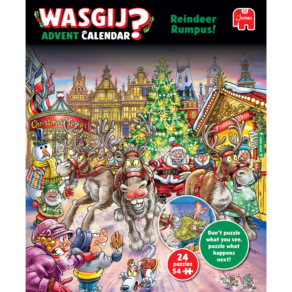 Wasgij Christmas Advent Calendar: Reindeer Rumpus!