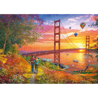 Walking to the Golden Gate Bridge (2000 Pieces)