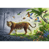Wooden Puzzle: Tiger in the Jungle - Thirsty Meeples