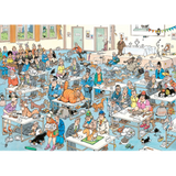 Jan van Haasteren The Cat Pageantry 1000-piece jigsaw puzzle artwork on a transparent background