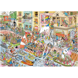 Jan van Haasteren Celebrate Pride 1000-piece jigsaw puzzle artwork on a transparent background