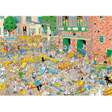 Jan van Haasteren The Cheese Market & Sailboat Race jigsaw puzzle artwork on a transparent background