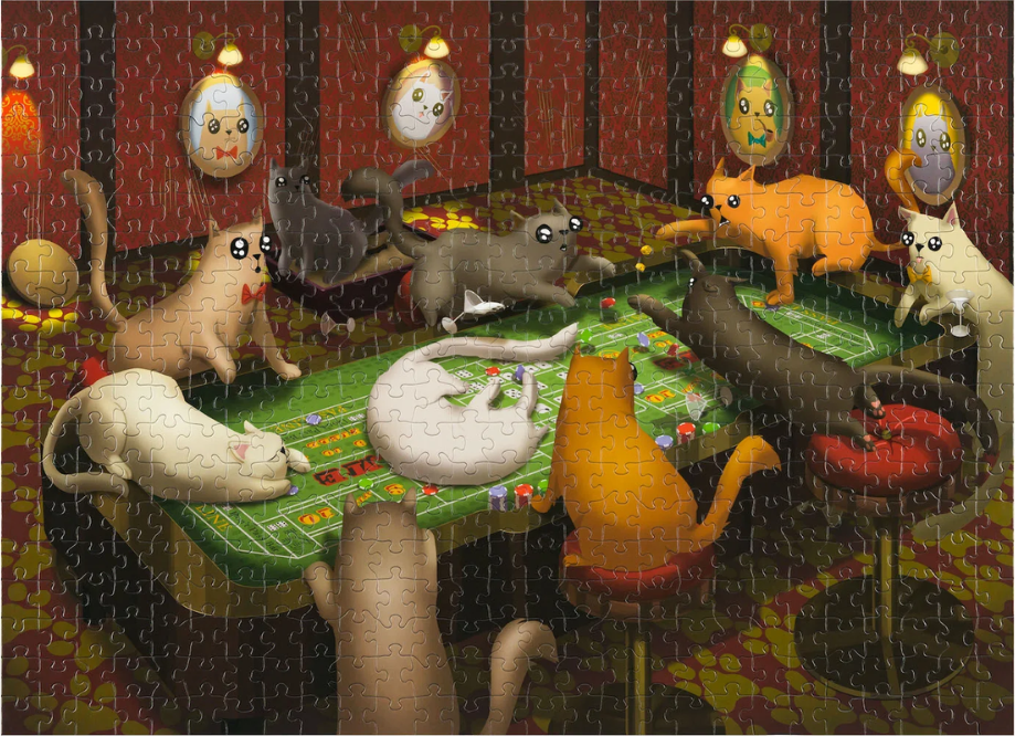 Cats Playing Craps