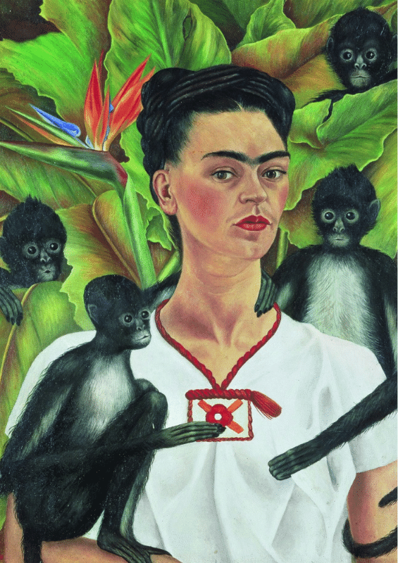 Frida Kahlo: Self-Portrait with Monkeys