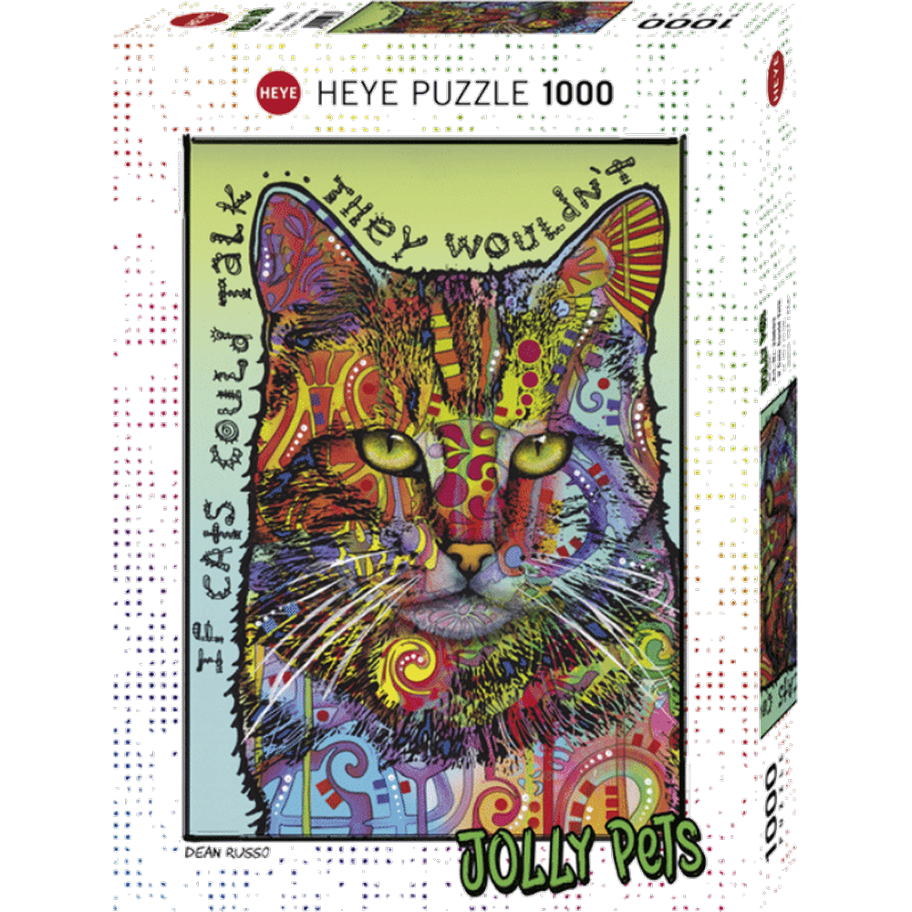 If Cats Could Talk 1000 piece jigsaw puzzle - box packaging