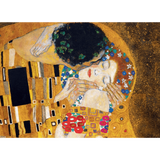 Gustav Klimt: The Kiss (Detail)
