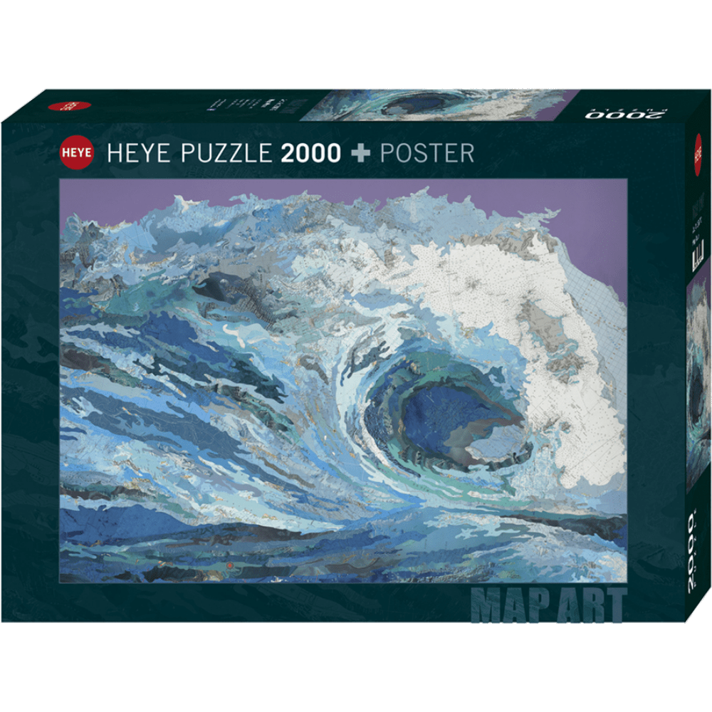 Map Wave 2000 piece jigsaw puzzle box