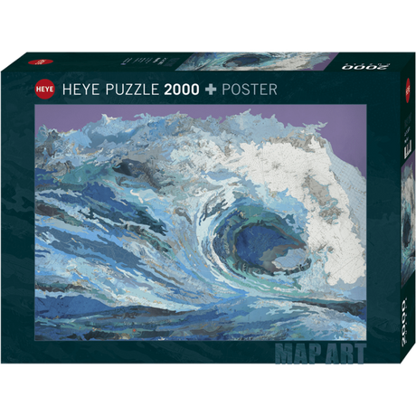 Map Wave 2000 piece jigsaw puzzle box