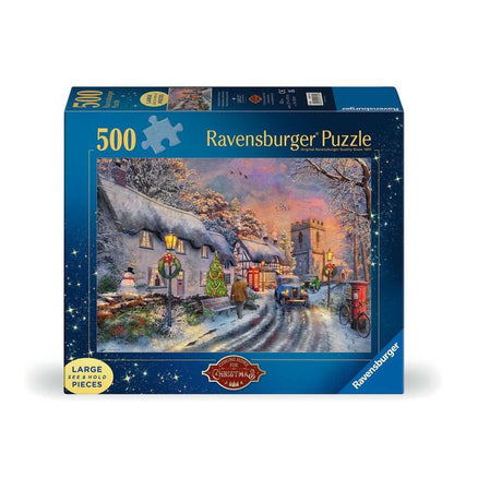 Coastal Christmas jigsaw puzzle box