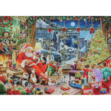 Santa Takes a Break jigsaw puzzle artwork