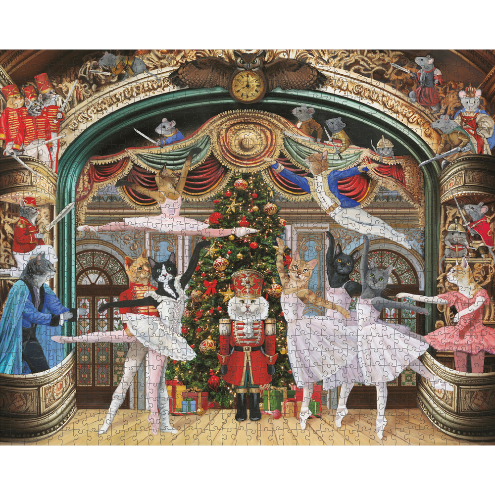 Carol Lew: Nutcracker Kitties – puzzle artwork