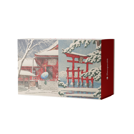 Kawase Hasui: Snowfall Double-Sided Jigsaw Puzzle Set – box