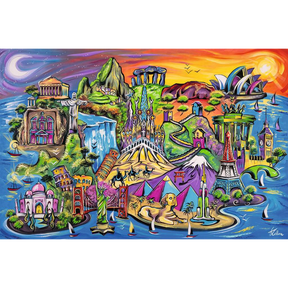 Isle of Sights 3000 piece jigsaw puzzle artwork