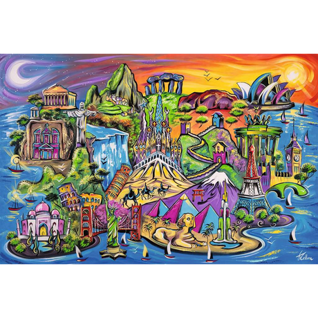 Isle of Sights 3000 piece jigsaw puzzle artwork