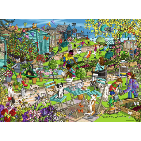 Seaside Allotment jigsaw puzzle artwork