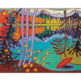 Darlene Kulig: End of Canoe Ride – puzzle artwork