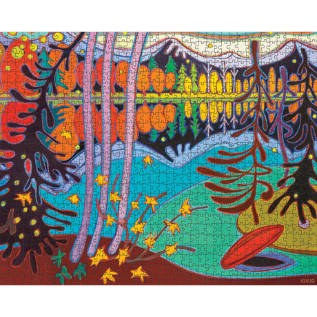 Darlene Kulig: End of Canoe Ride – puzzle artwork