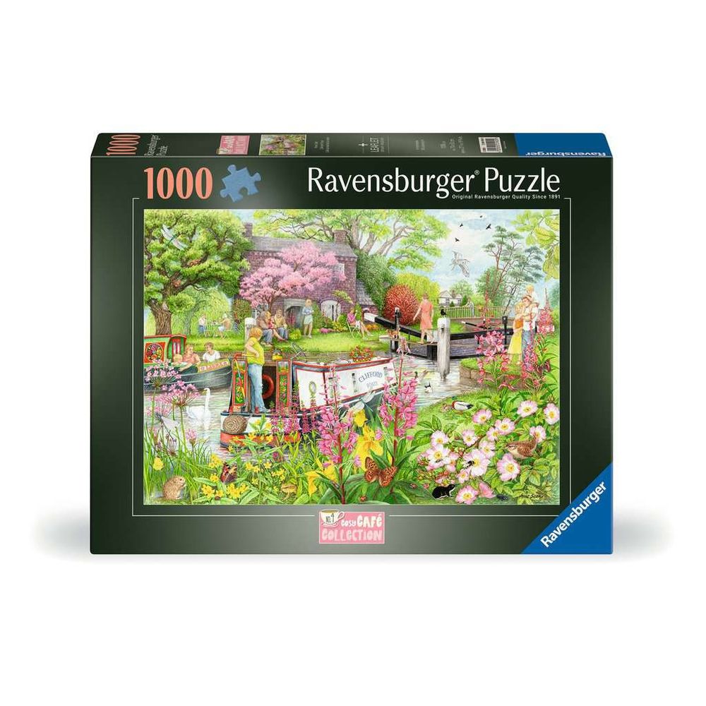 Cosy Cafe No.4 River Cafe jigsaw puzzle box