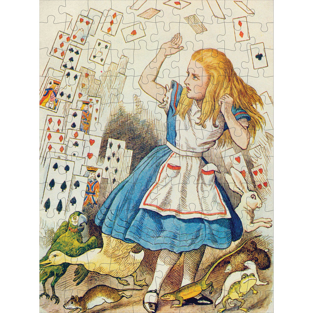 Sir John Tenniel: Alice in Wonderland Double-Sided Jigsaw Puzzle Set – puzzle artwork 2