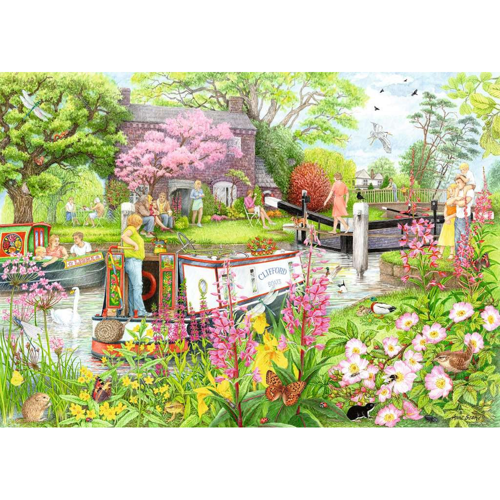 Cosy Cafe No.4 River Cafe jigsaw puzzle artwork