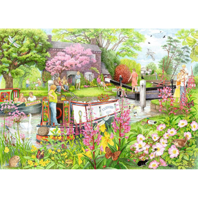 Cosy Cafe No.4 River Cafe jigsaw puzzle artwork